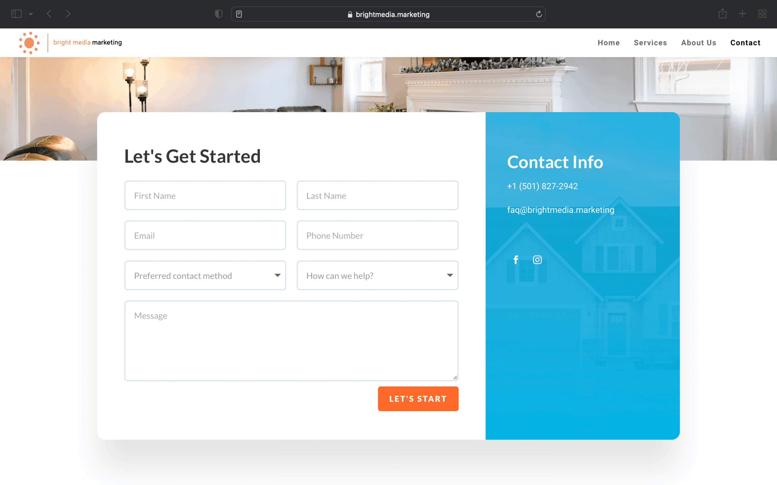 Bright Media Marketing Website Example by Parmenter Conversion Focused Web Design Agency