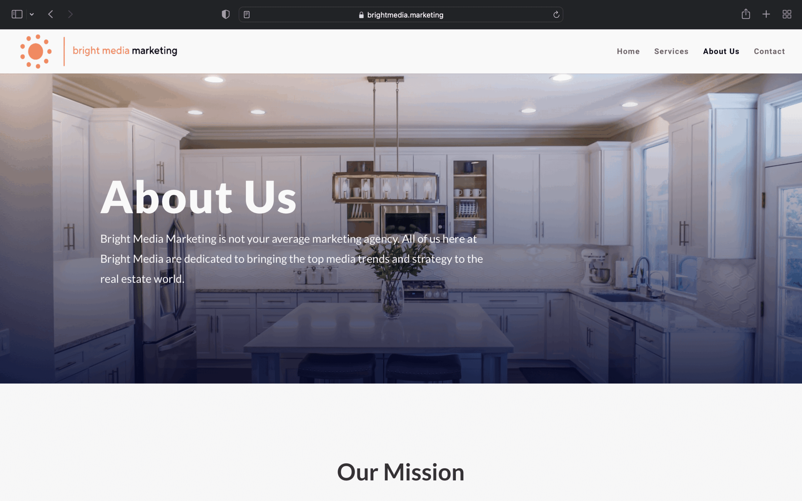 Bright Media Marketing Website Example by Parmenter Conversion Focused Web Design Agency
